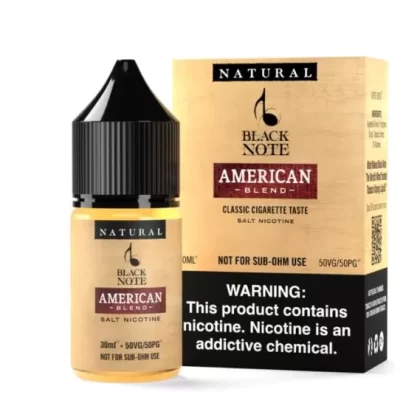 Black Note American Blend Saltnic 30ml - 30 mg / 30 ml