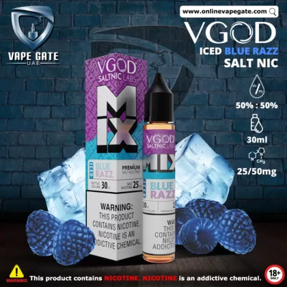 VGOD Iced Blue Razz Salt Nic - 30ml - 25 mg