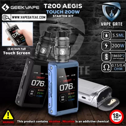 GEEKVAPE T200 AEGIS TOUCH 200W STARTER KIT - Azure Blue
