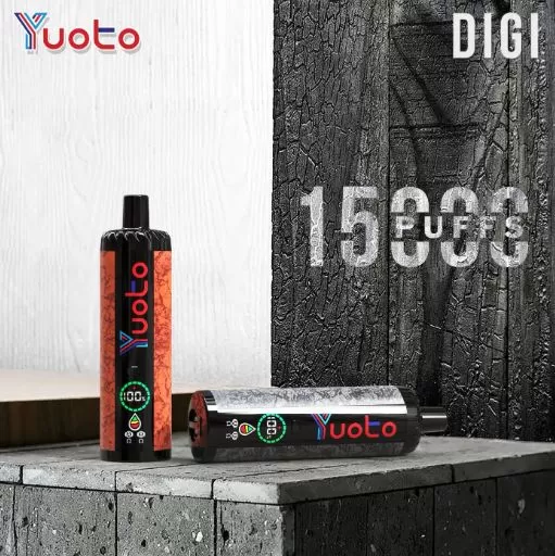 Yuoto Digi 15000 Rechargeable Disposable Vape - Mint Ice / 50 mg - Image 2