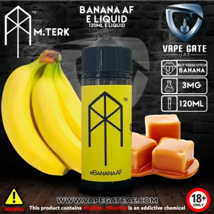 M.terk - Banana AF E Liquid - 12 mg / 60 ml