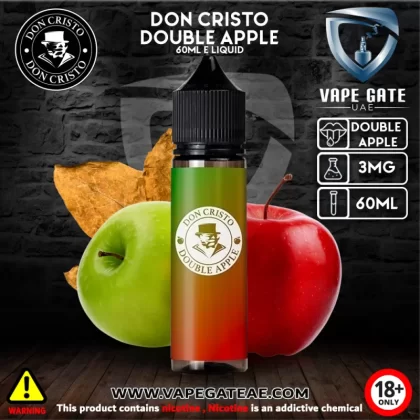 Don Cristo Double Apple 60ml E juice by PGVG - 60 ml / 3 mg