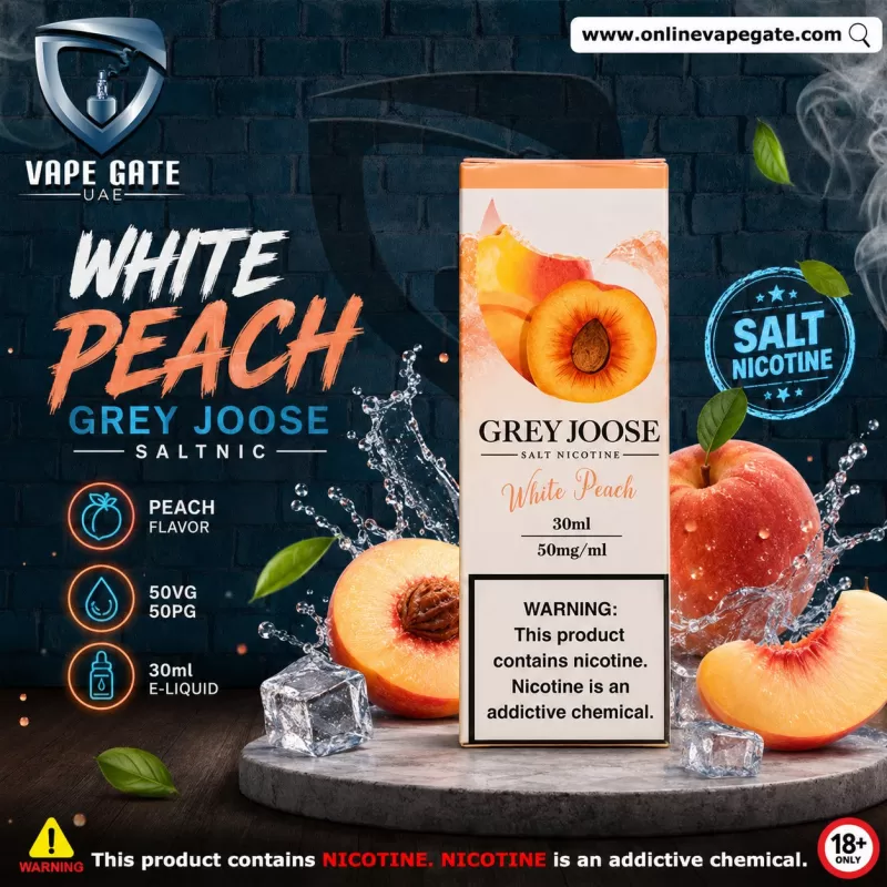 White Peach - Grey Joose 30ml Saltnic - 30 mg / 30 ml