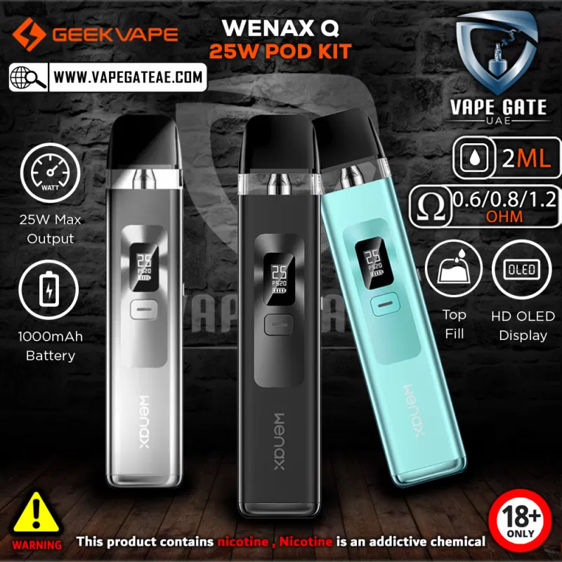 GEEKVAPE WENAX Q 25W POD KIT - Black
