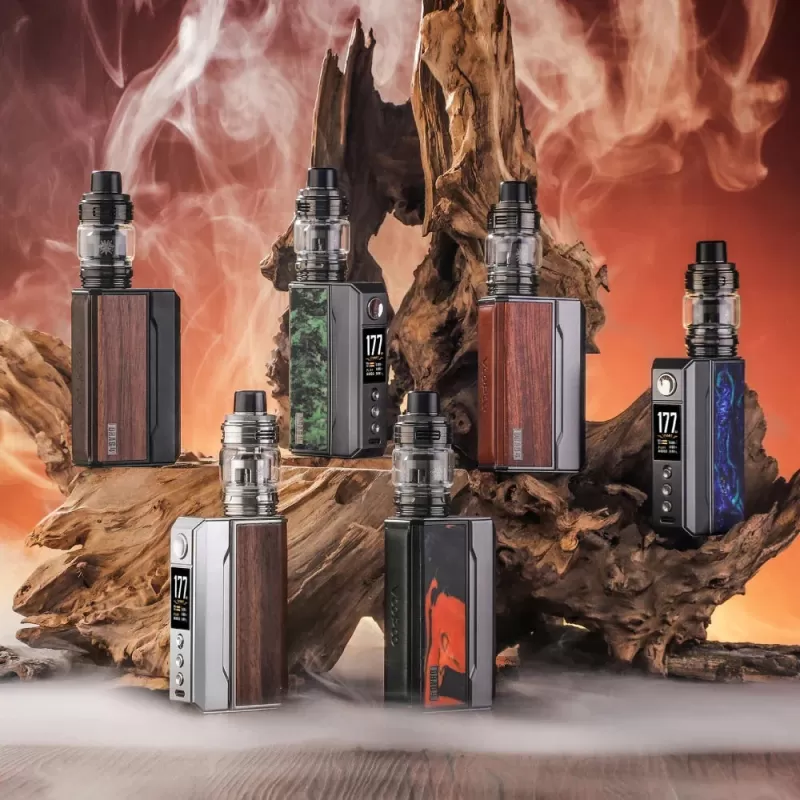 VOOPOO DRAG 4 Pod Kit 177W - Gunmetal & Rosewood - Image 2