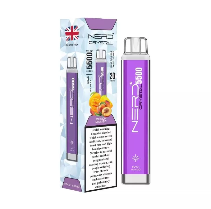 NERD CRYSTAL DISPOSABLE VAPE (5500 Puffs) - Cherry / 20 mg - Image 2