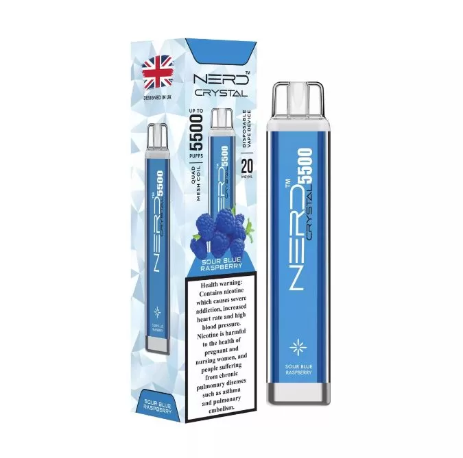 NERD CRYSTAL DISPOSABLE VAPE (5500 Puffs) - Cherry / 20 mg - Image 3