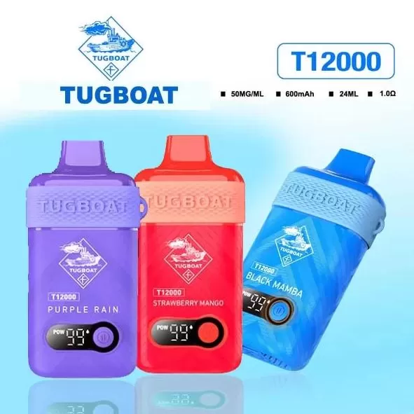 Tugboat T12000 Disposable Vape (12,000 Puffs) - 20 mg / Lush Ice - Image 2