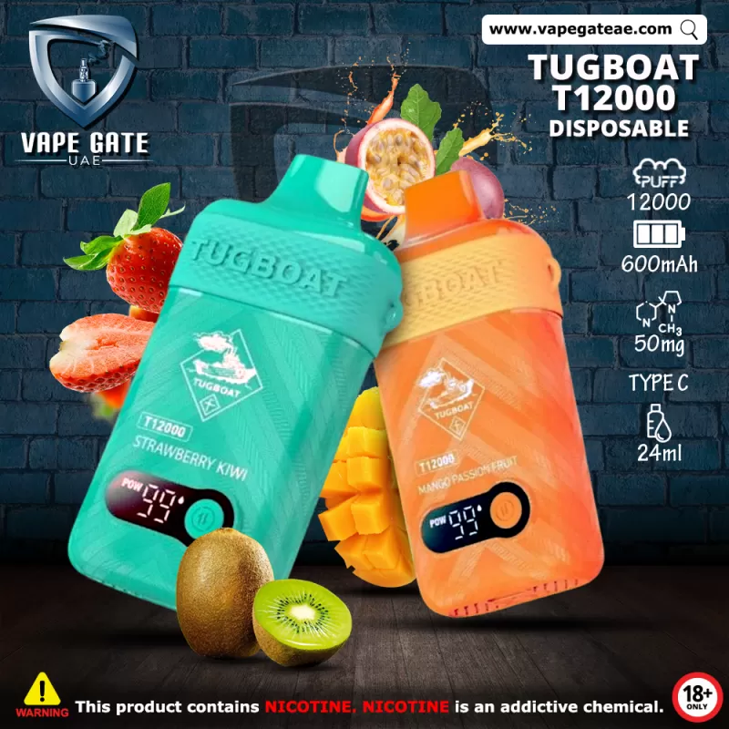 Tugboat T12000 Disposable Vape (12,000 Puffs) - 50 mg / Cotton Candy