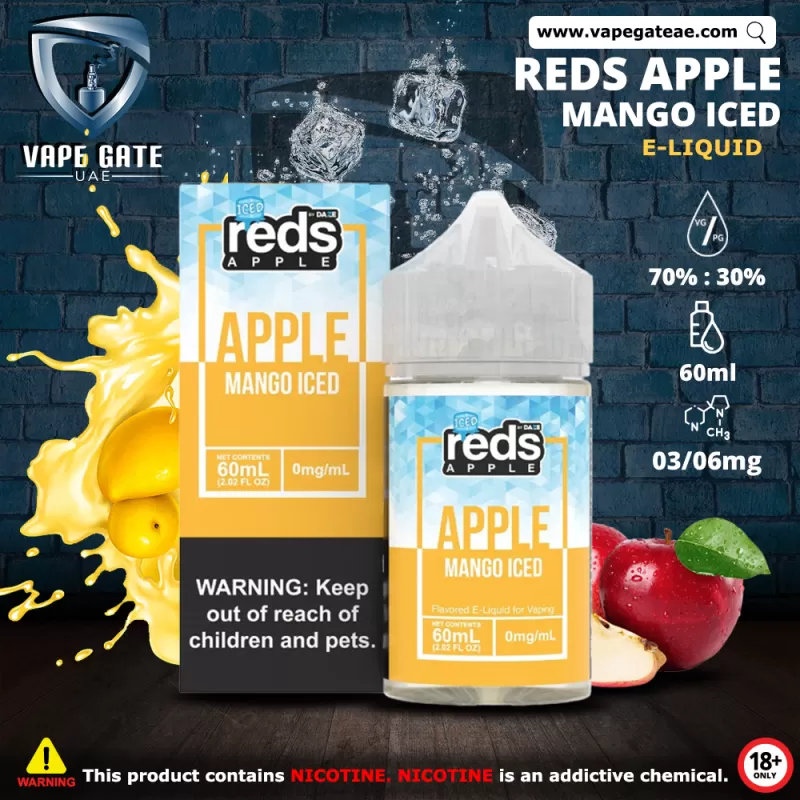 7 DAZE - RED'S APPLE - MANGO ICED - 3 mg - 100ml