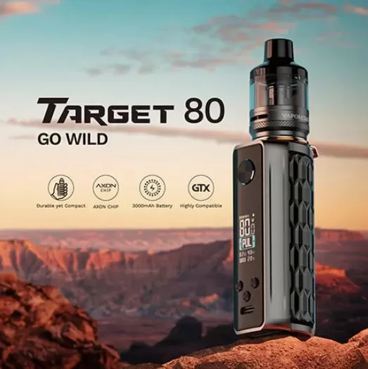 VAPORESSO TARGET 80 STARTER KIT - Blue - Image 2
