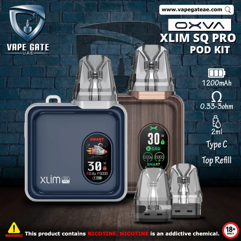 Oxva - Xlim SQ Pro Pod Kit 1200mAh - Green Leather