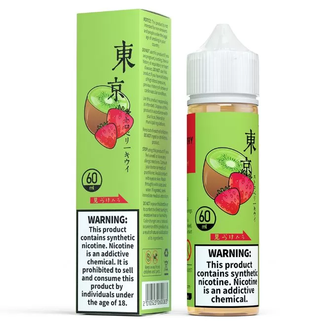 Tokyo Iced Strawberry Kiwi E Liquid - 0 mg / 60 ml - Image 2