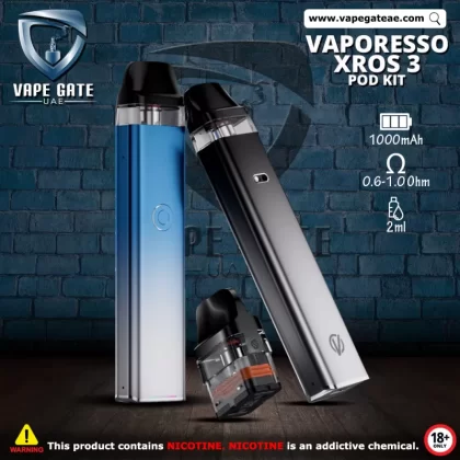 VAPORESSO XROS 3 1000mAh POD SYSTEM - Fresh Green