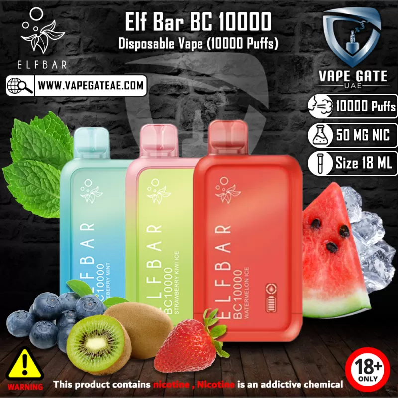 Elf Bar BC 10000 Puffs Disposable Pod Device - 50 mg / Grape Cherry (Sunit Edition)