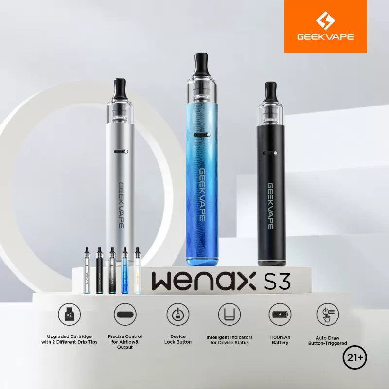 GEEKVAPE Wenax S3 Pod Kit 18W 1100mAh - Texture Dark - Image 2