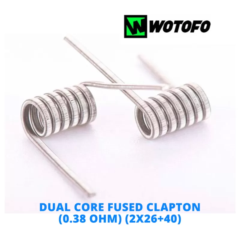 Wotofo Fused Clapton Prebuilt Wires - Pair of Tri Core Fused Clapton (0.17 ohm)