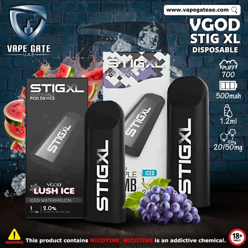 VGOD STIG XL Disposable Vape 700 Puffs - 20 mg / Mighty Mint