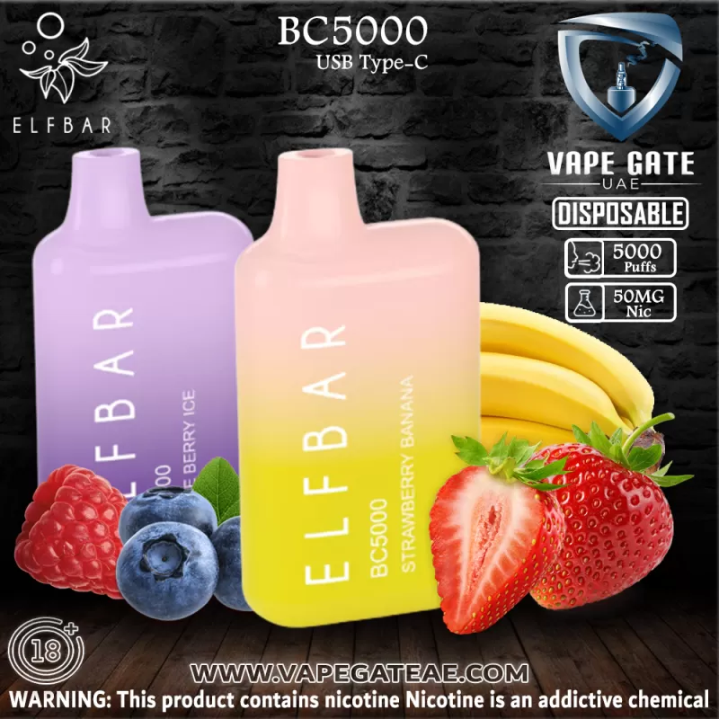 ELF Bar BC5000 Puffs Disposable Pod Device - Sweet Menthol / 20 mg - Image 2