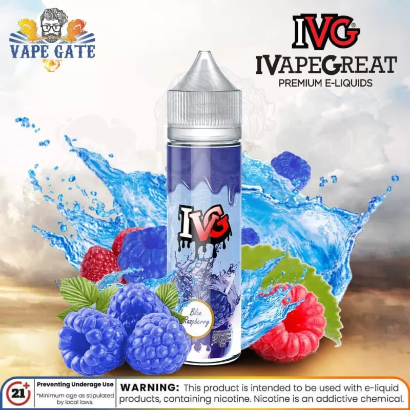 Blue Raspberry 60ml E juice by IVG - 3 mg / 60 ml - Image 2