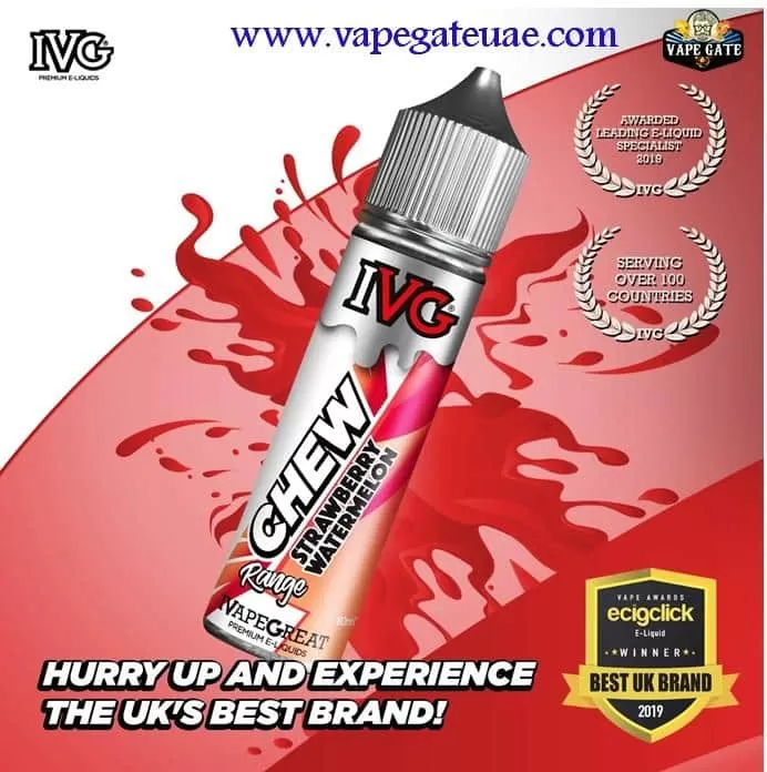 Chew Strawberry Watermelon 60ml E juice by IVG - 6 mg / 60 ml - Image 3
