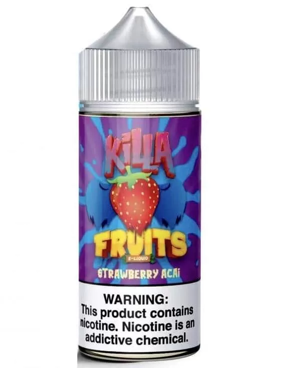Strawberry Acai 100ml E Liquid by Killa Fruits - 3 mg / 100 ml - Image 3