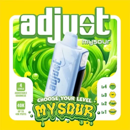 adjust mysour 40K Disposable Device - 40000 Puffs - Sour Blue Razz Ice