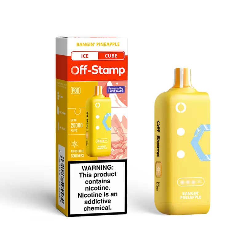 Off-Stamp X-CUBE Ice Cube 25K Disposable POD Powered By LOST MARY – 25000 Puffs - Bangin' Pineapple - Image 3