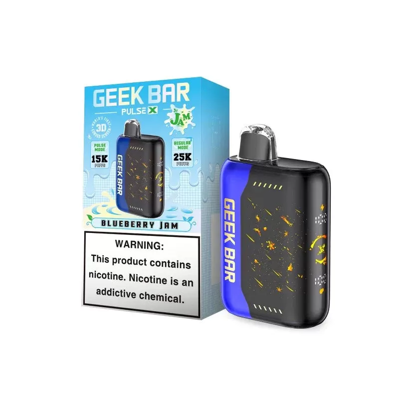 Geek Bar Pulse X 25K Puff "Jam Edition" Disposable Device – 25000 Puffs - Raspberry Jam - Image 2