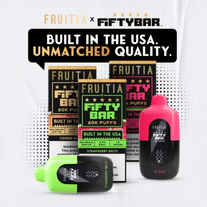 FRUTIA x FIFTY BAR 20K Puff Disposable Device - 20000 Puffs - Hawaii’n Punch