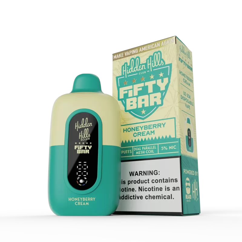 Hidden Hills x FIFTY BAR 20K Puff Disposable Device - 20000 Puffs - Wazza Limon - Image 3