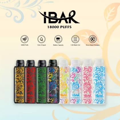IBAR 18K Puff Disposable Device - 18000 Puffs - Banana Cake