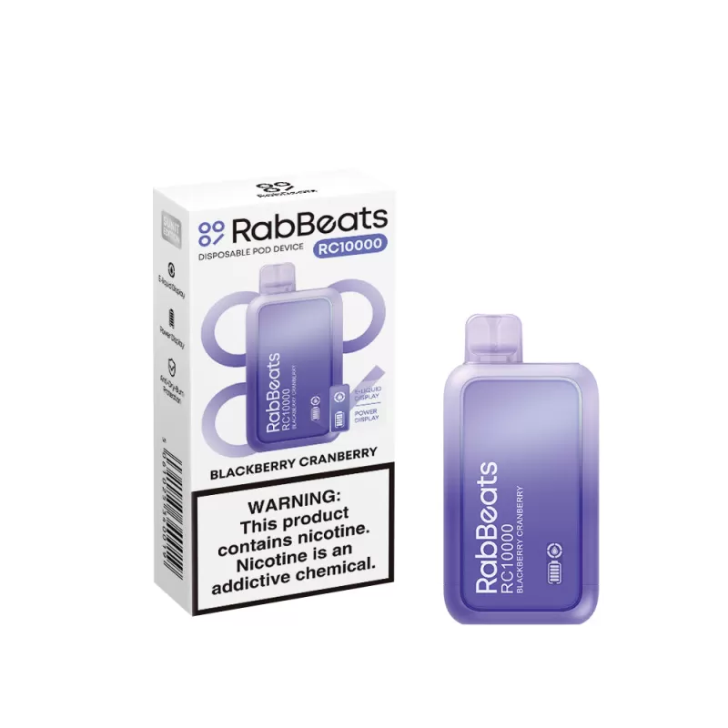 RabBeats RC10000 Rechargeable Disposable Vape - 10000 Puffs - Grape Cherry - Image 2