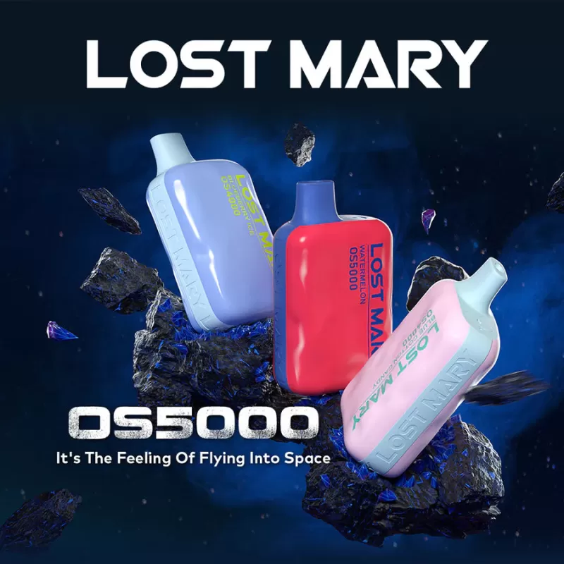 Lost Mary OS5000 Rechargeable Disposable Vape - Blue Razz Ice