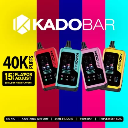 KADOBAR Flavor Adjust 40K Puff Disposable Device - 40000 Puffs - Blueberry Cherry & Raspberry Lemon