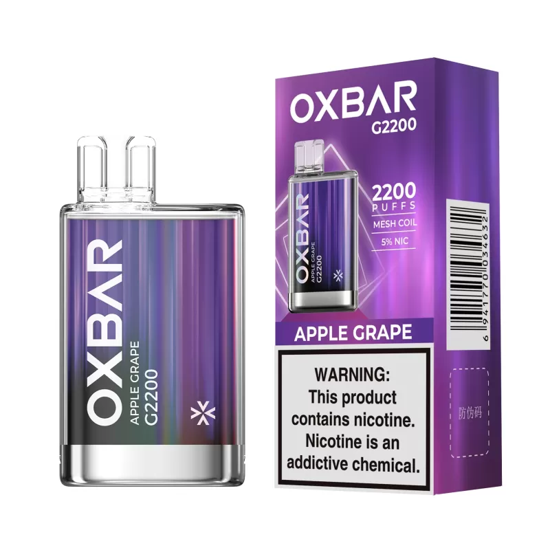 OXBAR G2200 Disposable Device – 2200 Puffs x 10 PCs - 10pcs (Bundle Pack) / Mango Ice Cream - Image 2