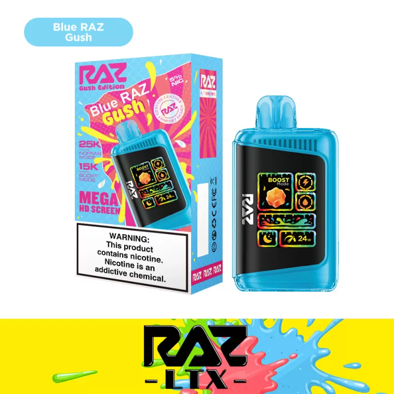 RAZ LTX 25K "Gush Edition" Puff Disposable Device – 25000 Puffs - Tropical Gush - Image 2