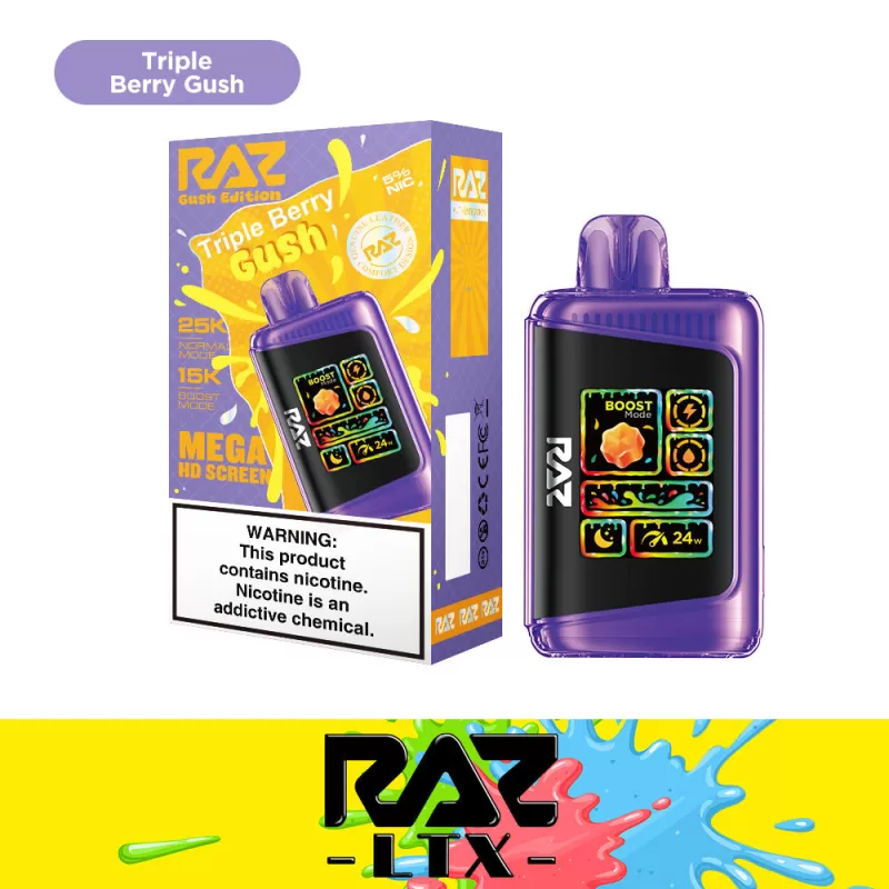 RAZ LTX 25K "Gush Edition" Puff Disposable Device – 25000 Puffs - Tropical Gush - Image 3