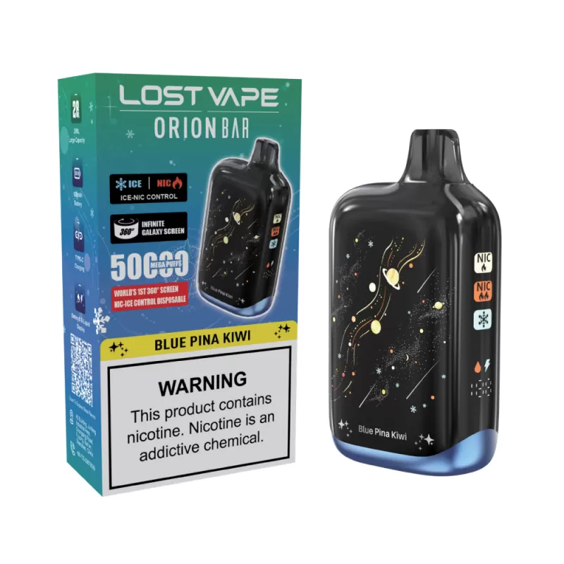 Lost Vape ORION BAR 50K Disposable Device - 50000 Puffs - Blue Pina Kiwi - Image 3