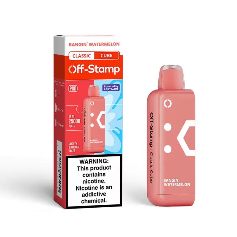 Off-Stamp X-CUBE Classic Cube 25K Disposable POD Powered By LOST MARY – 25000 Puffs - Sour Apple Watermelon - Image 3