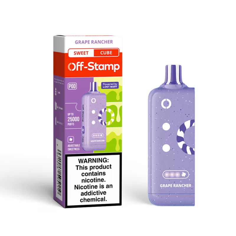 Off-Stamp X-CUBE Sweet Cube 25K Disposable POD Powered By LOST MARY – 25000 Puffs - Sour Berry Bubblegum/Sour Berry Kick - Image 3