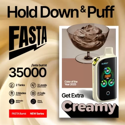 FASTA Burrst 35000 CREAMY Series Special Edition Disposable Device – 35000 Puffs - Sea Salt Lemon Scoop