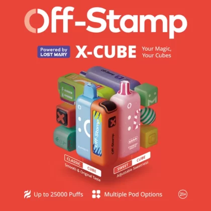 Off-Stamp X-CUBE 25K Disposable KIT Powered By LOST MARY – 25000 Puffs - Bangin Watermelon