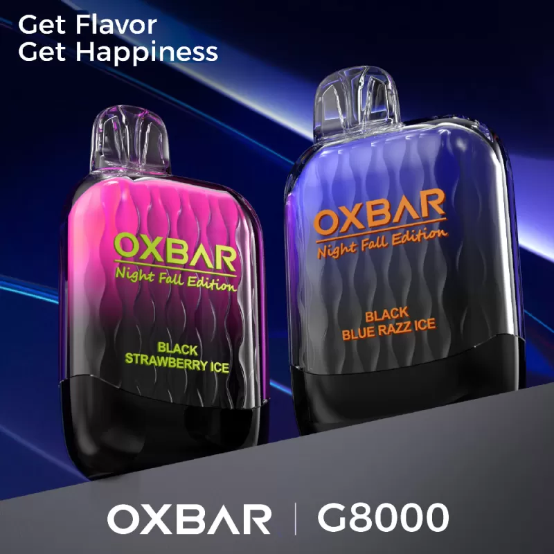 OXBAR G8000 Night Fall Edition Disposable Device - 8000 Puffs - Black Ice Coffee