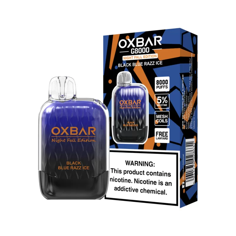 OXBAR G8000 Night Fall Edition Disposable Device - 8000 Puffs - Black Ice Coffee - Image 2