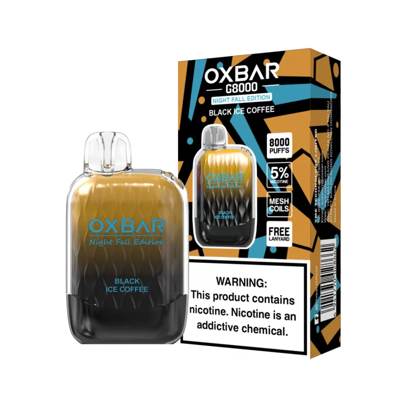 OXBAR G8000 Night Fall Edition Disposable Device - 8000 Puffs - Black Ice Coffee - Image 3