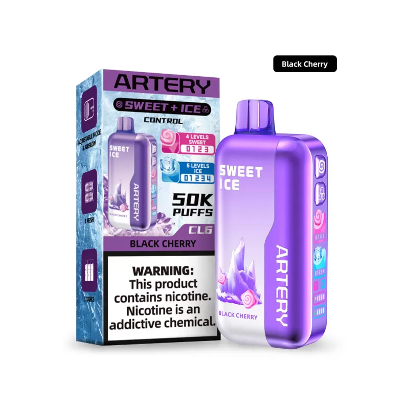 ARTERY CL6 Sweet & Ice Control Disposable Device - 50000 Puffs - Sour Apple - Image 3