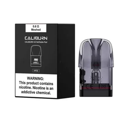 UWELL Caliburn G3 2.5ML Replacement Pod - 4 Count - 1.2 ohm Meshed (2.5ml)