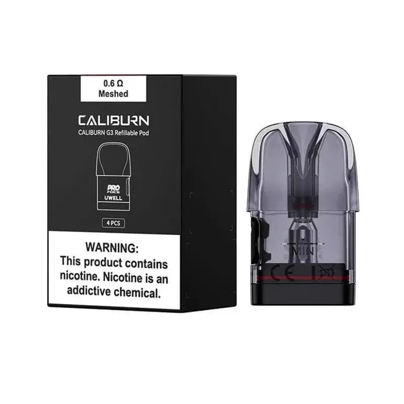 UWELL Caliburn G3 2.5ML Replacement Pod - 4 Count - 1.2 ohm Meshed (2.5ml)