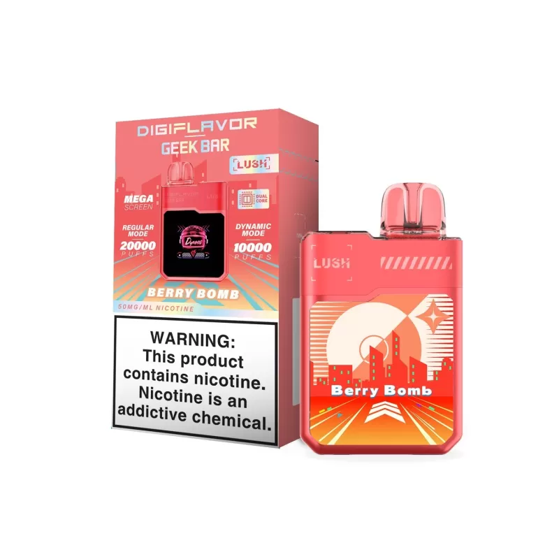 DIGIFLAVOR x Geek Bar LUSH Rechargeable Disposable Device – 20000 Puffs - White Fusion - Image 3